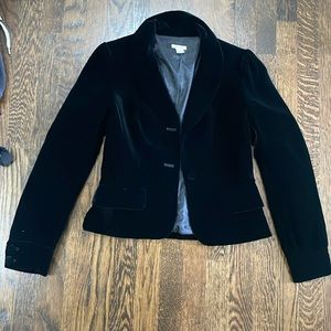 Halogen black velvet blazer. Size small